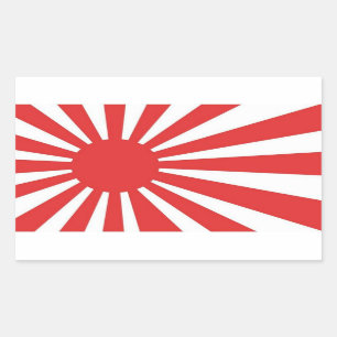 Aufsteigende Aufkleber für die japanische Flagge