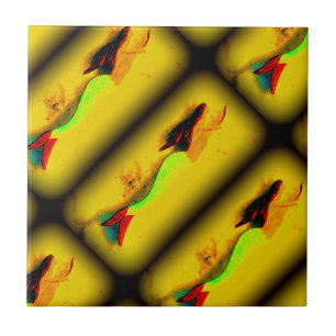 aufsteigende Meerjungfliese Fliese