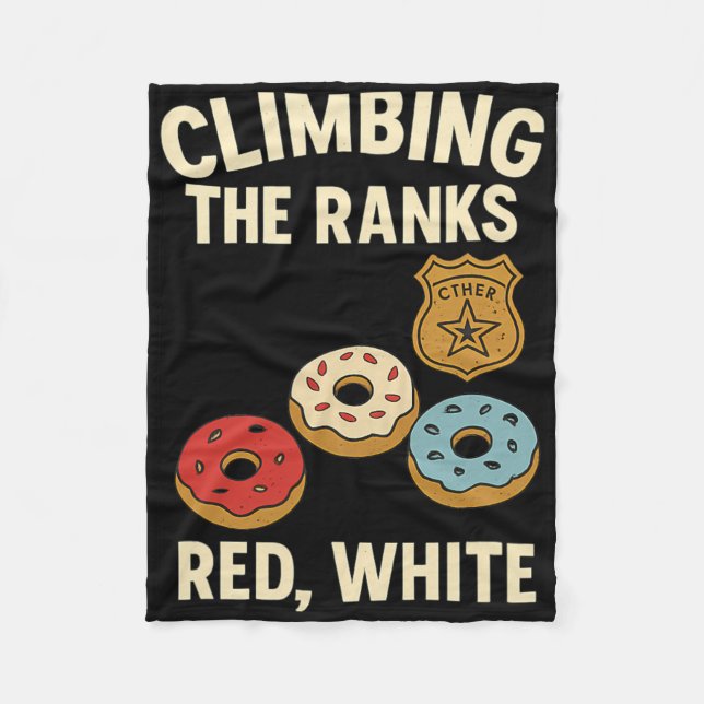 Aufsteigende Ränge Police Academy Donut Treppe Des Fleecedecke (Vorderseite)