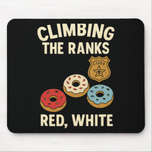 Aufsteigende Ränge Police Academy Donut Treppe Des Mousepad