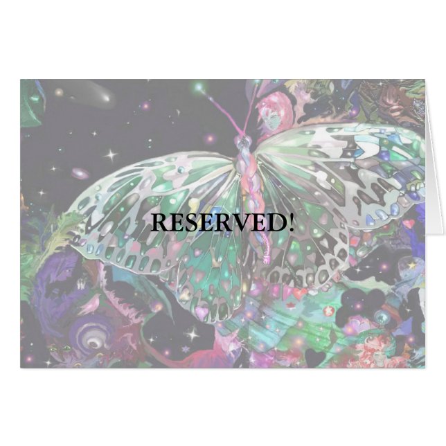 Aufsteigende Schmetterlingskarte! (Vorderseite (Horizontal))