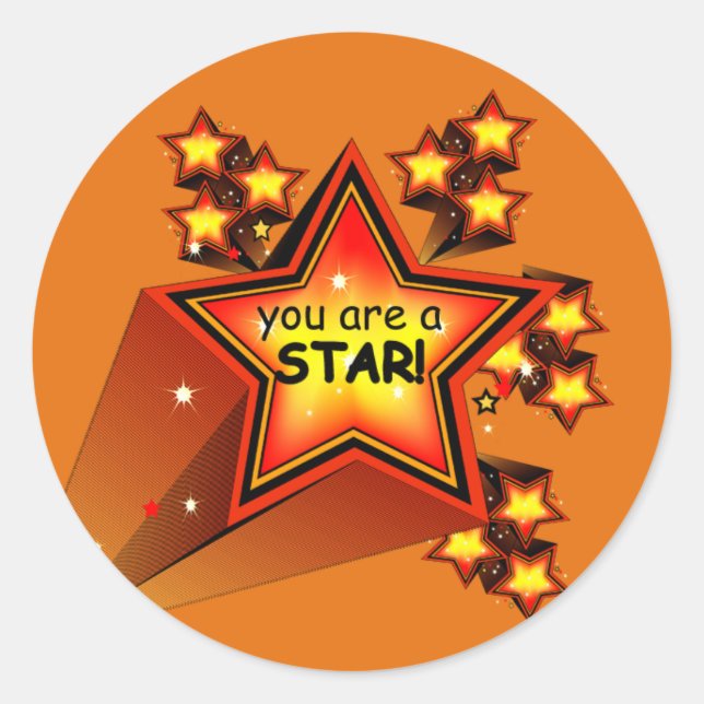 Aufsteigende Sticker für Star Teacher (Vorderseite)