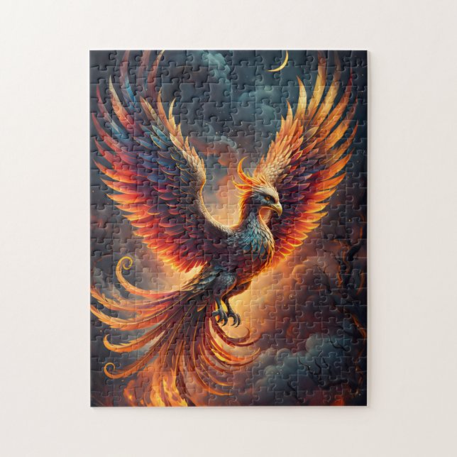 Aufsteigender Phönix Puzzle (Vertikal)