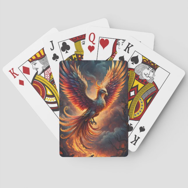 Aufsteigender Phönix Spielkarten (Rückseite)