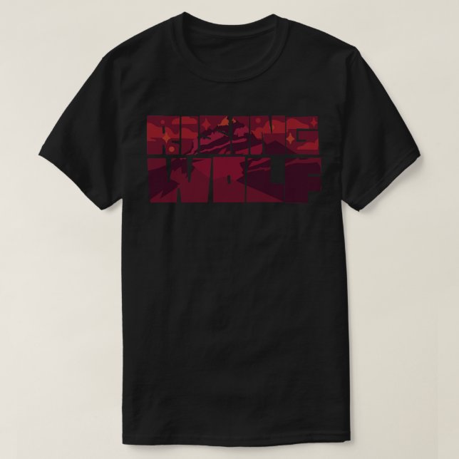 Aufsteigender Wolf T-Shirt (Design vorne)