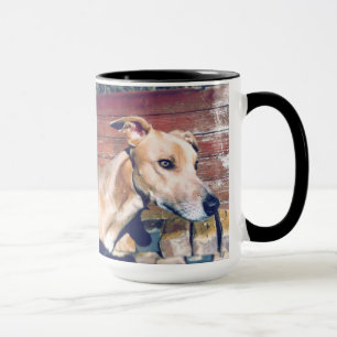 Aufstellung des Hundes Tasse