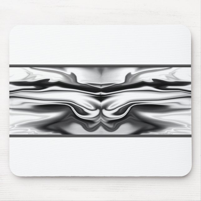 Aufstieg - Chrome Engel abstrakt Mousepad (Vorne)
