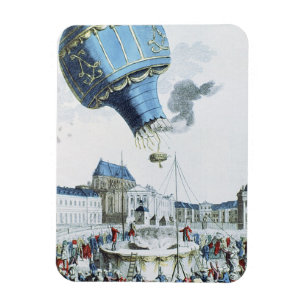 Aufstieg der Brüder Montgolfier Heißluftballon Magnet