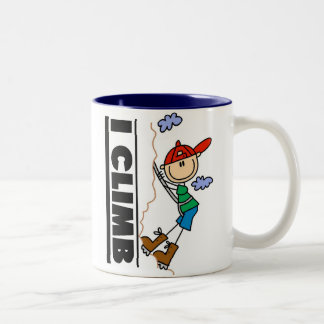 Aufstieg des Bergsteiger-I Zweifarbige Tasse