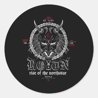 Aufstieg des Northstar Yokai Runder Aufkleber