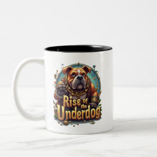 Aufstieg des Underdog-Bechers – Motivierender Kaff Zweifarbige Tasse
