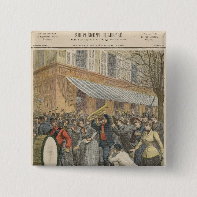 Aufstieg gegen eine Heilsarmee Button (Vorderseite)