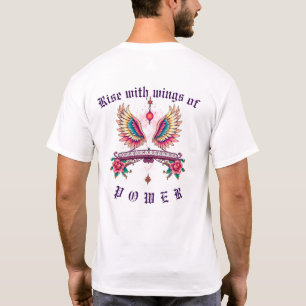 "Aufstieg mit Flügeln des Powers" für den Vatertag T-Shirt