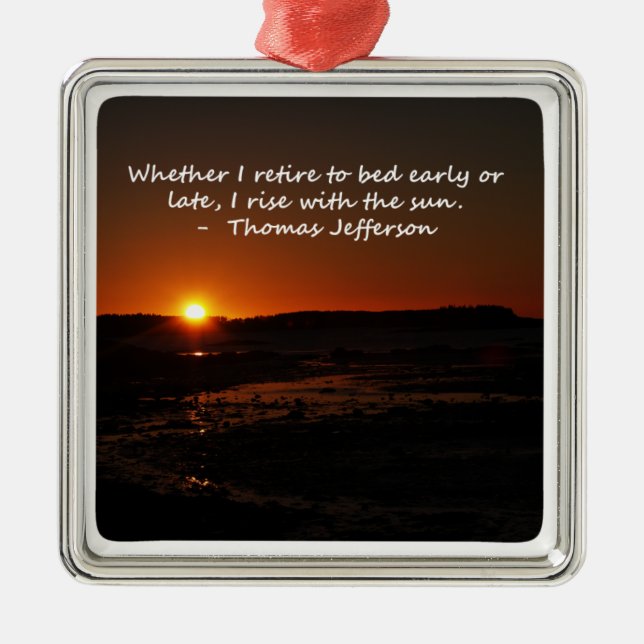 Aufstieg mit The Sun Silbernes Ornament (Vorne)