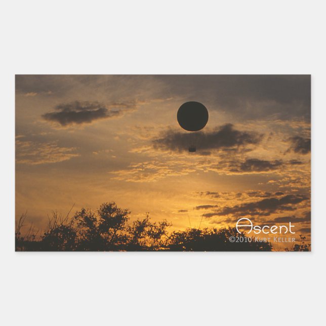 Aufstieg Rechteckiger Aufkleber (Vorderseite)