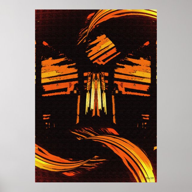 Aufstieg über der digitalen Kunst Poster (Vorne)