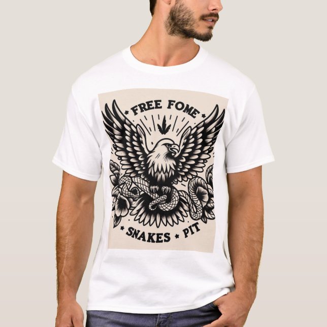 Aufstieg über der Snare des Serpents T-Shirt (Vorderseite)