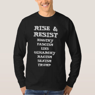 Aufstieg und Aufstand   Anti Donald Trump T-Shirt