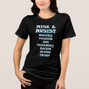 Aufstieg und Aufstand   Anti Donald Trump Tri-Blend Shirt