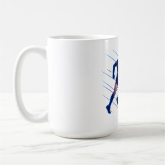 Aufstieg und Ausführen Kaffeetasse
