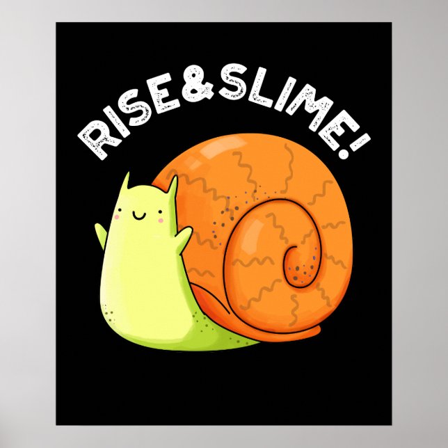 Aufstieg und dünne sonnige Schnecke Puppe Dark BG Poster (Vorne)