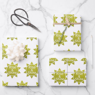 Aufstieg und Einschnitt von Kunstdrucken Geschenkpapier Set