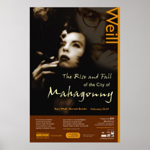Aufstieg und Fall der Stadt Mahagonny Poster