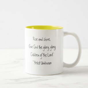 Aufstieg und Glanz! Zweifarbige Tasse