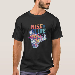 Aufstieg und Gleit-Wintersport Berg Schneebrett Sk T-Shirt