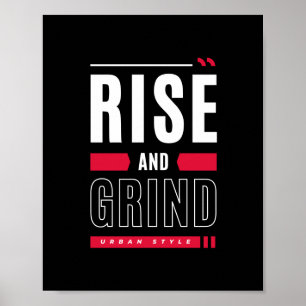 Aufstieg und Grundierung Inspiration Poster