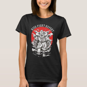 Aufstieg und Kampf Frauen schwarz T-Shirt