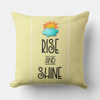 Aufstieg und Rheintypografie mit Sonne und Wolke