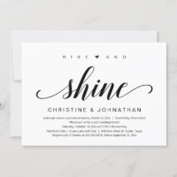 Aufstieg und Shine, Einladung zur Hochzeit