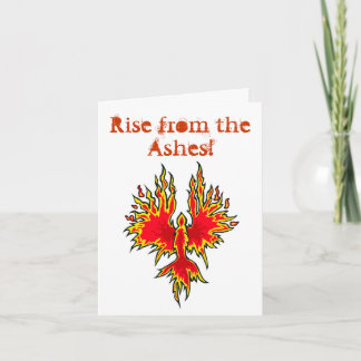 Aufstieg von der Asche - Phoenix Notecard Karte