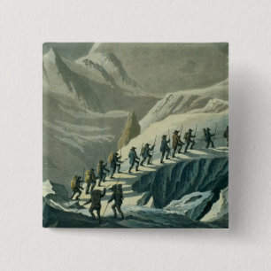 Aufstieg von Herrn De Saussure zum Summmit von Button