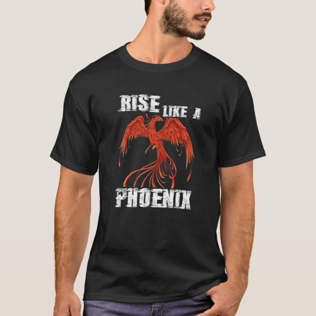 Aufstieg wie Phoenix Fire Bird Fantasy Phoenix T-Shirt (Vorderseite)
