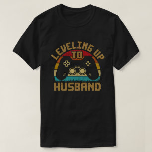 Aufstieg zum Ehemann Bräutigam Junggeselle Gamer T-Shirt