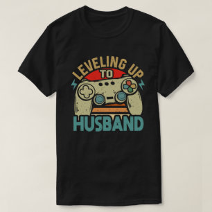 Aufstieg zum Ehemann Bräutigam Junggeselle Gamer T-Shirt