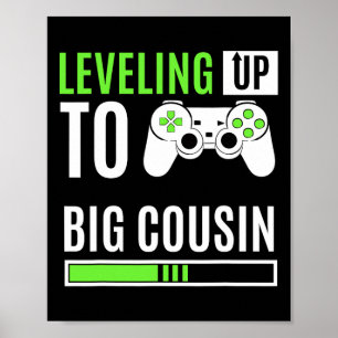 Aufstieg zum großen Cousin Game Controller Gamer K Poster