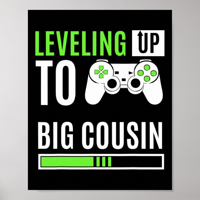 Aufstieg zum großen Cousin Game Controller Gamer K Poster (Vorne)