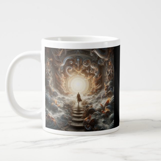 Aufstieg zum Licht Jumbo-Tasse (Links)