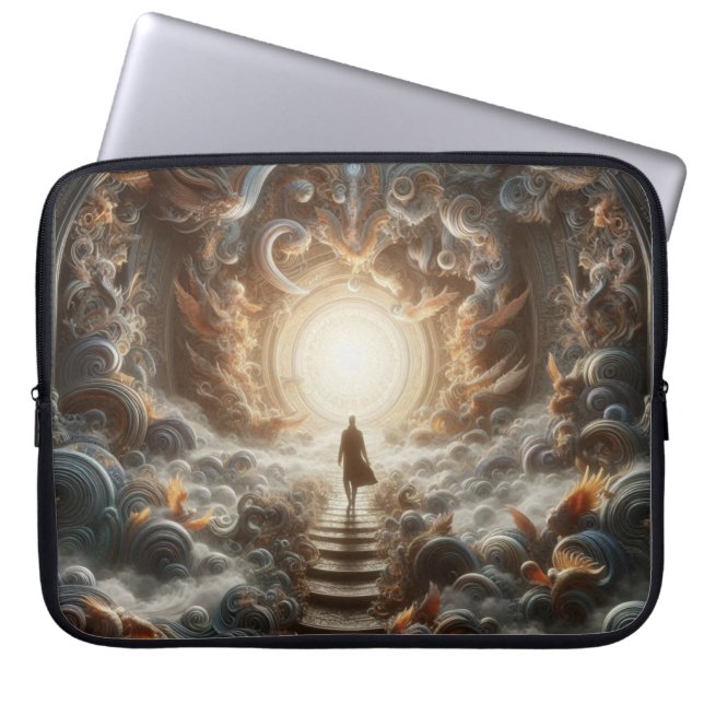 Aufstieg zum Licht Laptopschutzhülle (Vorderseite)