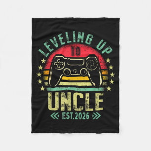 Aufstieg zum Onkel 2026 Lustiger Gamer Bald Onkel Fleecedecke