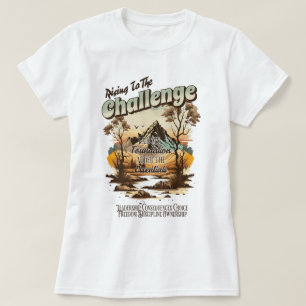 Aufstieg zur Challenge CC Community Homeschool T-Shirt