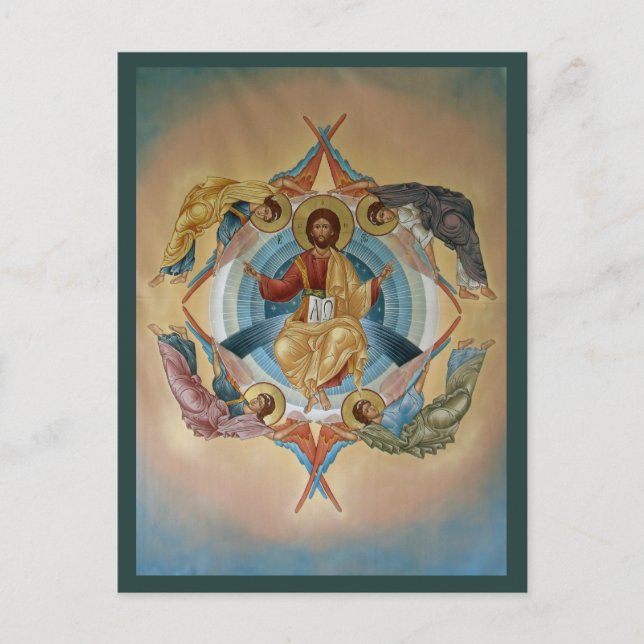 Aufstieg zur Christ Prayer Card Postkarte (Vorderseite)