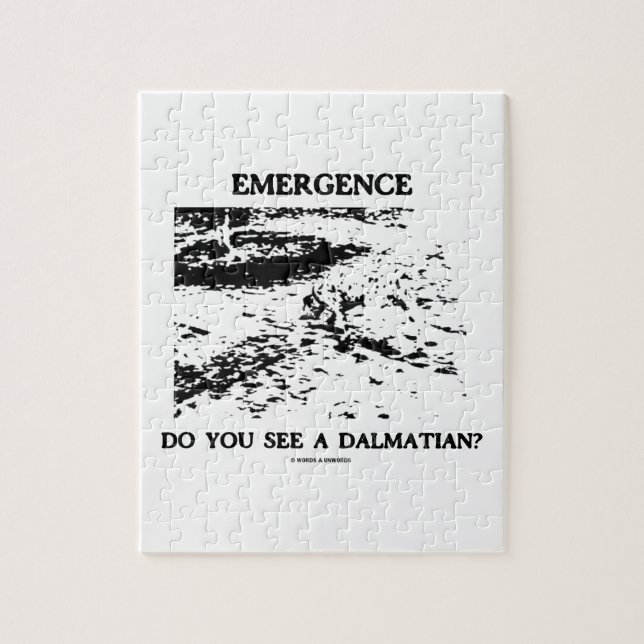 Auftauchen sehen Sie einen Dalmatiner? Optische Puzzle (Vertikal)