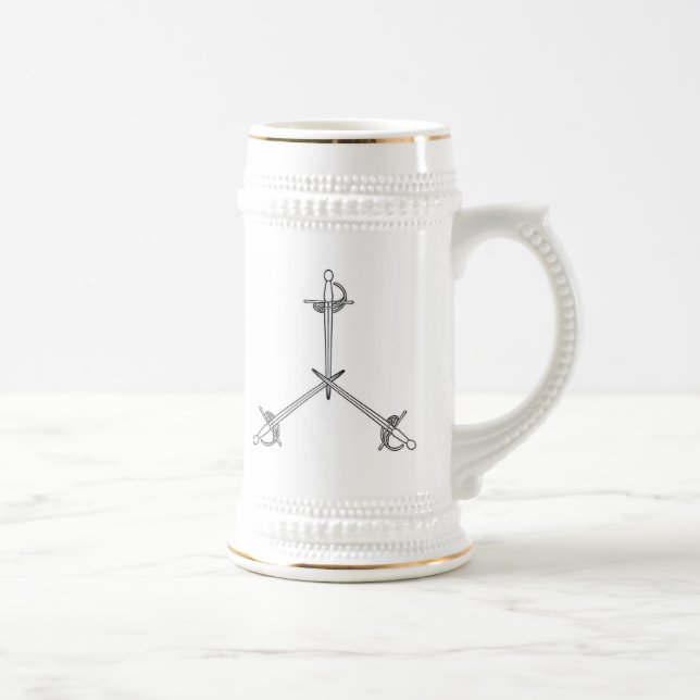 Auftrag der Verteidigungs-Tasse Bierglas (Rechts)