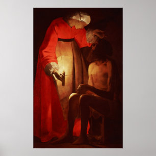 Auftrag, der von seiner Ehefrau verspottet wird Poster