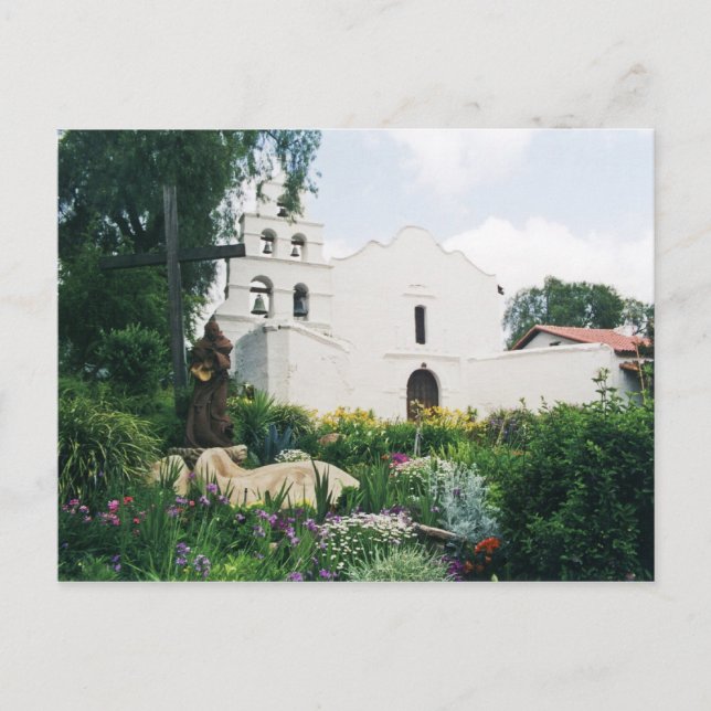 Auftrag San Diego de Alcala Postkarte (Vorderseite)
