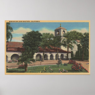 Auftrag San Juan Bautista, Kalifornien Poster